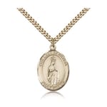 Gold Filled Our Lady of Fatima Pendant w/ chain