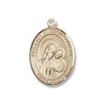 Gold Filled Our Lady of Good Counsel Pendant w/ Chain