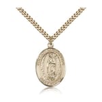 Gold Filled Our Lady of Guadalupe Pendant w/ chain