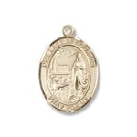 Gold Filled Our Lady of Lourdes Pendant w/ Chain