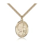 Gold Filled Our Lady of Lourdes Pendant w/ chain