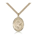 Gold Filled Our Lady of Mercy Pendant w/ chain