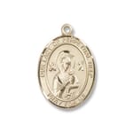 Gold Filled Our Lady of Perpetual Help Pendant w/ Chain