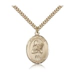 Gold Filled St. Agatha Pendant w/ chain