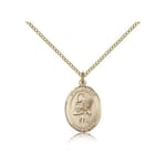 Gold Filled St. Agatha Pendant w/ Chain