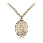 Gold Filled St. Agnes of Rome Pendant w/ chain