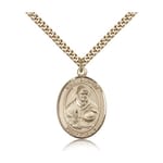Gold Filled St. Albert the Great Pendant w/ chain