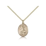 Gold Filled St. Albert the Great Pendant w/ Chain