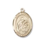 Gold Filled St. Aloysius Gonzaga Pendant w/ Chain
