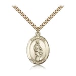 Gold Filled St. Anne Pendant w/ chain