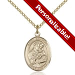 Gold Filled St. Anthony of Padua Pendant w/ Chain