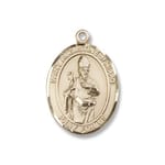 Gold Filled St. Augustine of Hippo Pendant w/ Chain