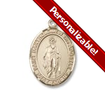PERSONALIZE: Gold Filled St. Bartholomew the Apostle Pendant w/ Chain