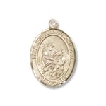 Gold Filled St. Bernard of Montjoux Pendant w/ Chain