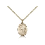 Gold Filled St. Brendan the Navigator Pendant w/ Chain