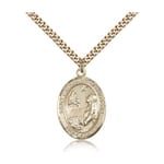 Gold Filled St. Catherine of Bologna Pendant w/ chain
