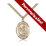 Gold Filled St. Catherine of Siena Pendant w/ chain