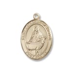 Gold Filled St. Catherine of Sweden Pendant w/ Chain