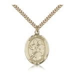 Gold Filled St. Cecilia / Marching Band Pendant w/ chain