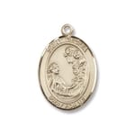 Gold Filled St. Cecilia  Pendant w/ Chain