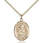 Gold Filled St. Christina the Astonishing Pendant w/ Chain