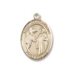 Gold Filled St. Columbanus Pendant w/ Chain