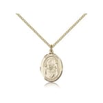 Gold Filled St. David of Wales Pendant w/ Chain