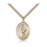 Gold Filled St. Florian Pendant w/ chain