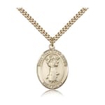 Gold Filled St. Francis of Assisi Pendant w/ chain