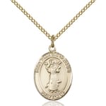 Gold Filled St. Francis of Assisi Pendant w/ Chain