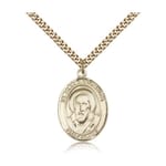 Gold Filled St. Francis de Sales Pendant w/ chain