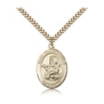 Gold Filled St. Francis Xavier Pendant w/ chain