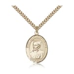 Gold Filled St. Ignatius of Loyola Pendant w/ chain
