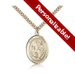 PERSONALIZE: Gold Filled St. James the Greater Pendant w/ chain