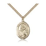 Gold Filled St. Joan of Arc Pendant w/ chain