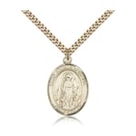 Gold Filled St. Juliana Pendant w/ chain