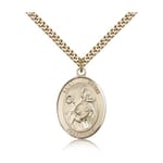 Gold Filled St. Kevin Pendant w/ chain