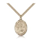 Gold Filled St. Leo the Great Pendant w/ chain