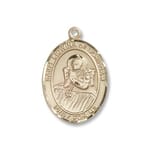 Gold Filled St. Lidwina of Schiedam Pendant w/ Chain