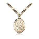 Gold Filled St. Luke the Apostle Pendant w/ chain