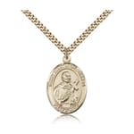 Gold Filled St. Martin de Porres Pendant w/ chain
