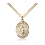 Gold Filled St. Maurus Pendant w/ chain
