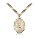 Gold Filled St. Maximilian Kolbe Pendant w/ chain