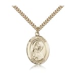 Gold Filled St. Monica Pendant w/ chain