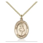 Gold Filled St. Olivia Pendant w/ Chain