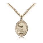 Gold Filled St. Pio of Pietrelcina Pendant w/ chain
