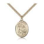 Gold Filled St. Raphael the Archangel Pendant w/ chain
