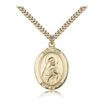 Gold Filled St. Rita of Cascia Pendant w/ chain