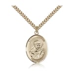 Gold Filled St. Robert Bellarmine Pendant w/ chain