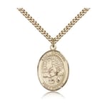 Gold Filled St. Rosalia Pendant w/ chain